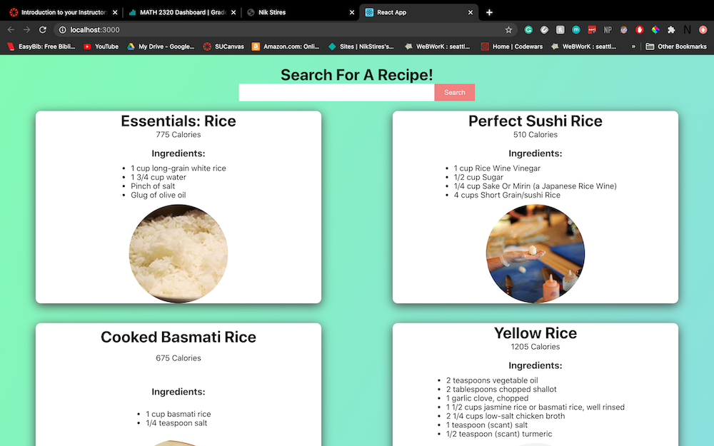 Recipe Search Engine